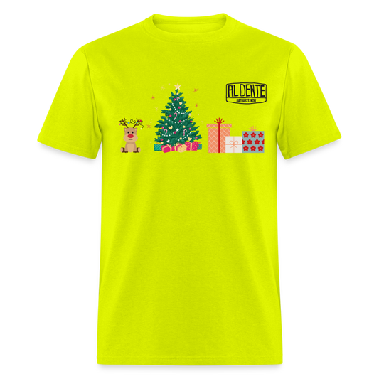 Al Dente Christmas Shirt - safety green