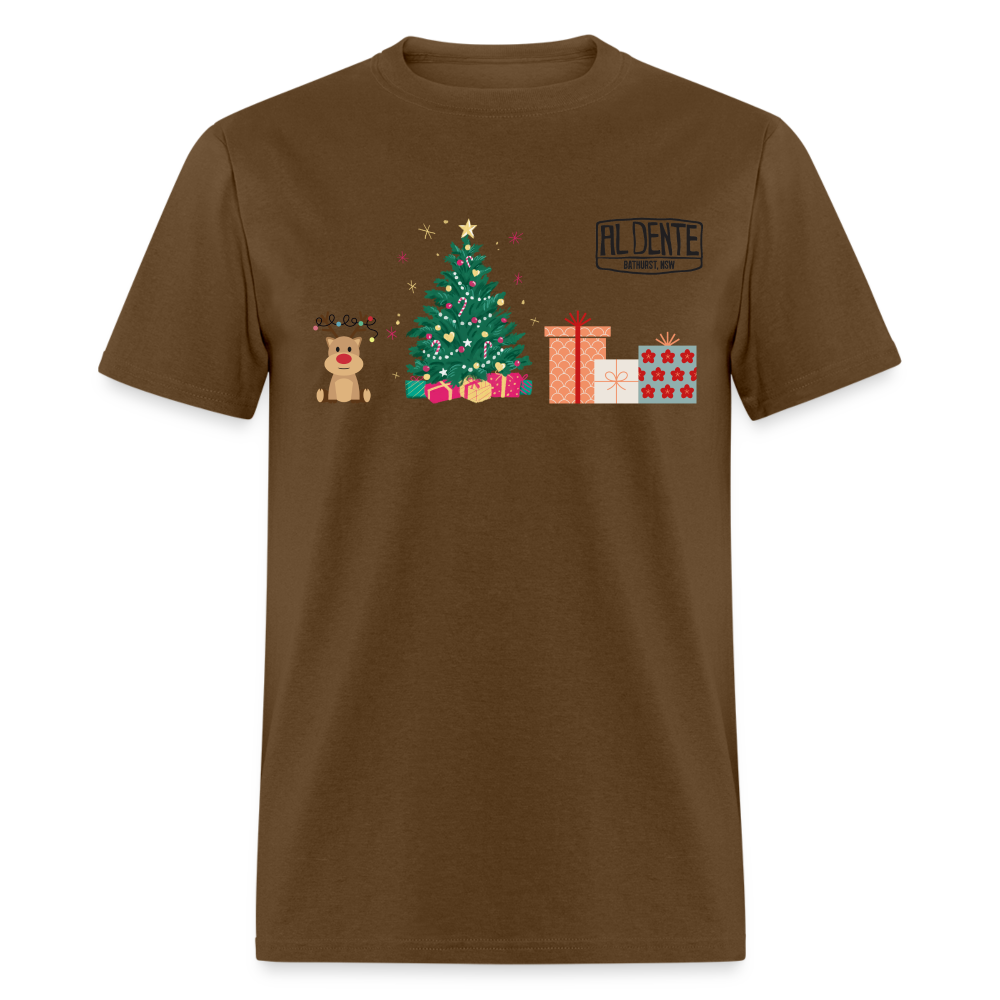 Al Dente Christmas Shirt - brown