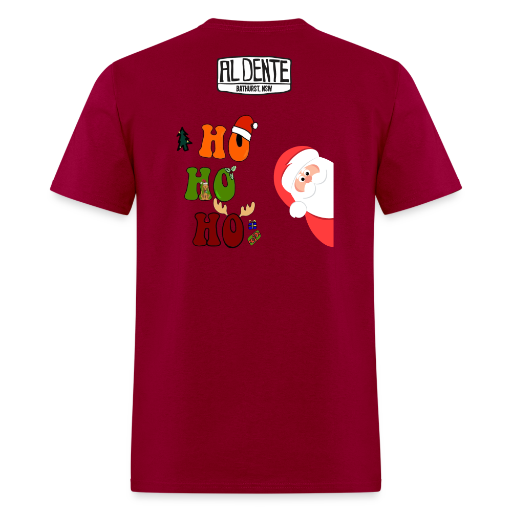 Christmas Ho ho ho - dark red