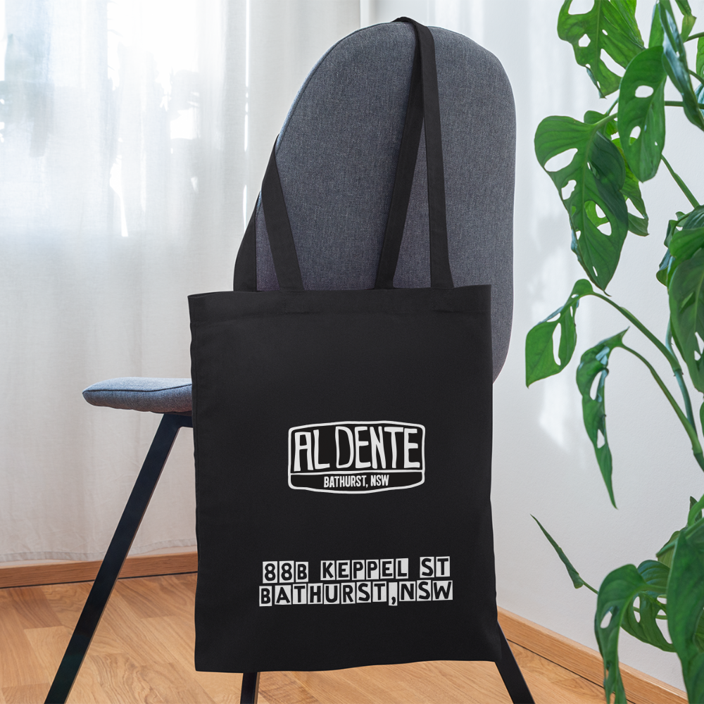 Al Dente Tote Bag - black