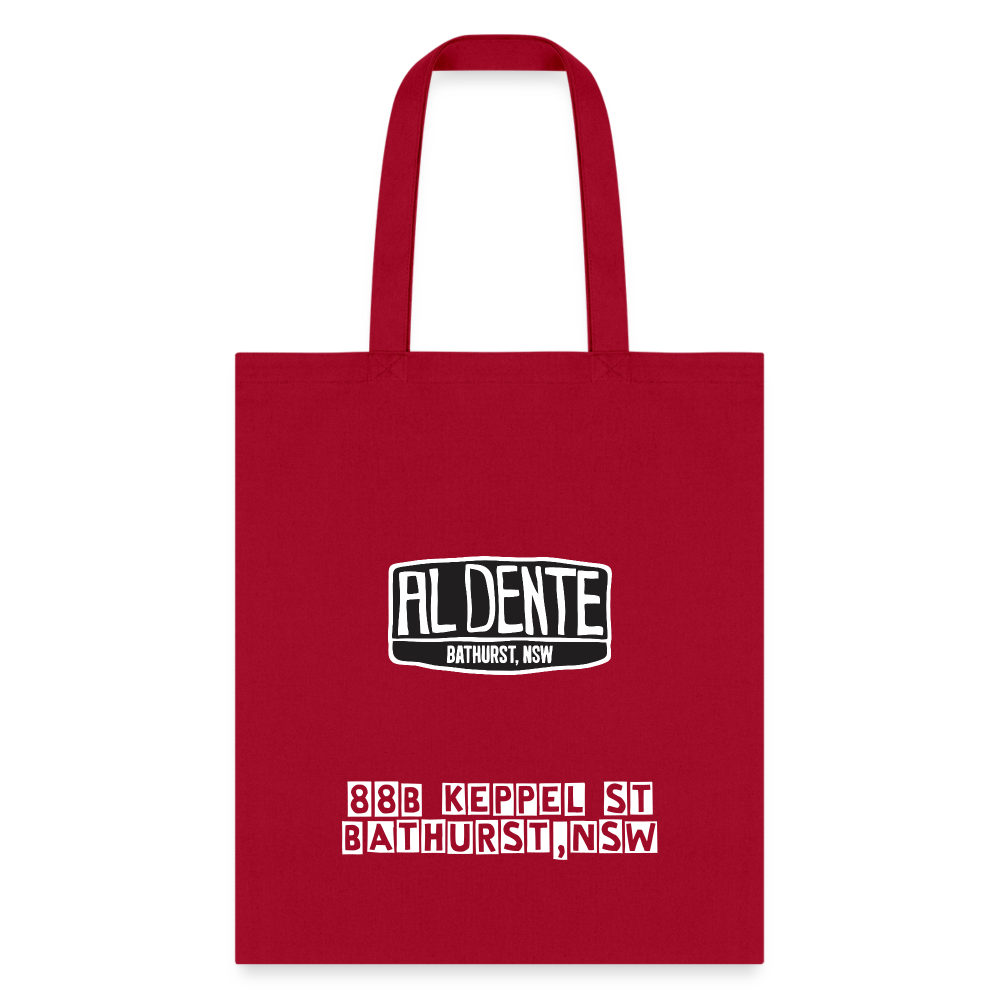 Al Dente Tote Bag - red