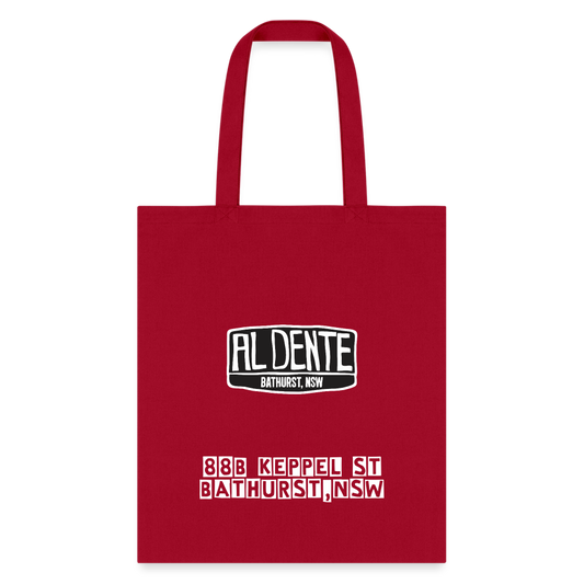 Al Dente Tote Bag - red