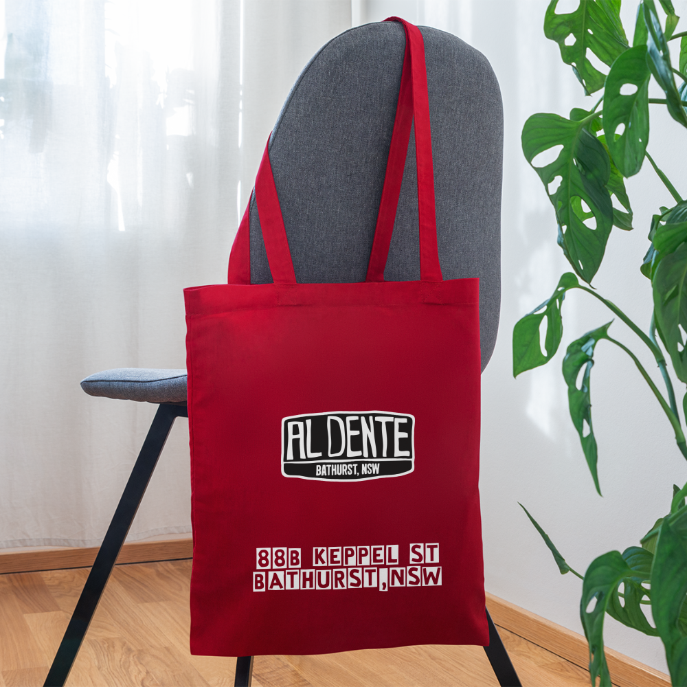 Al Dente Tote Bag - red