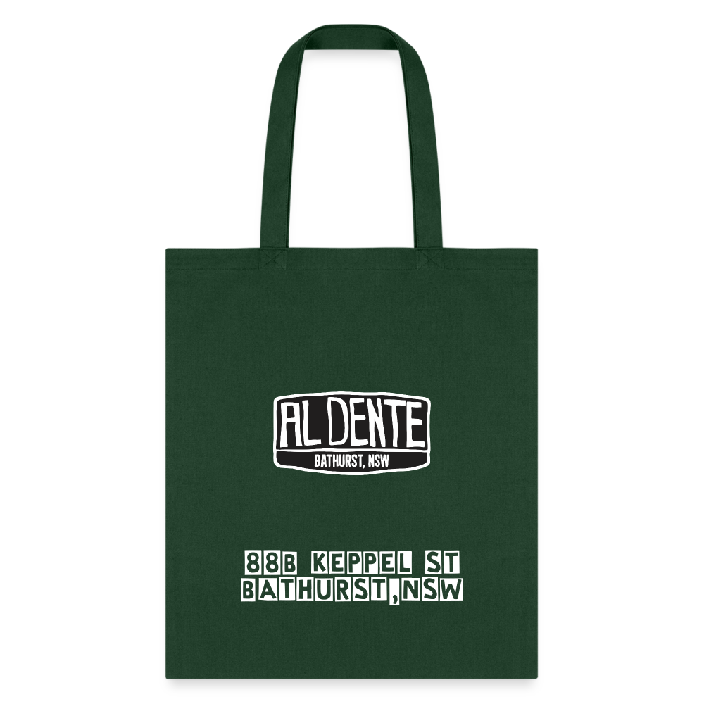 Al Dente Tote Bag - forest green