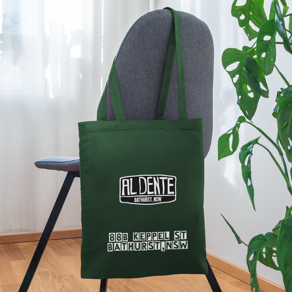 Al Dente Tote Bag - forest green