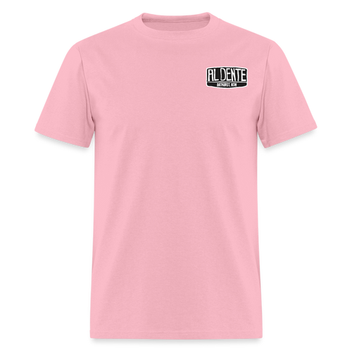 Al Dente Black and white logo - pink